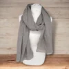 Scarf linen cotton plain gray طرحه لينن كتان قطن ساده رمادي