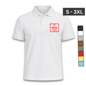 Polo Shirt Print or Embroidery On Demand (Many Colors)