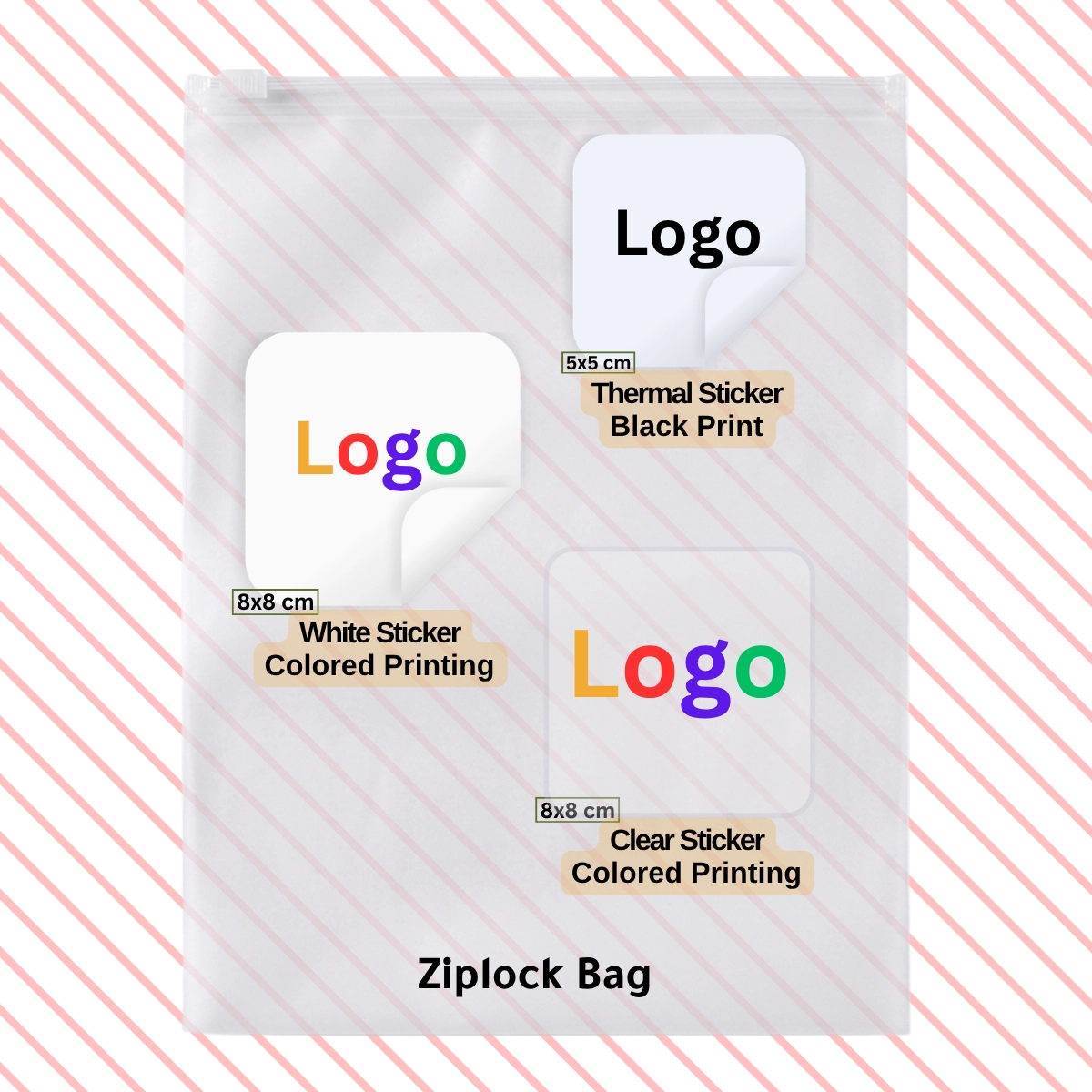 Custom ziplock packaging options with your logo — Lana Designs
